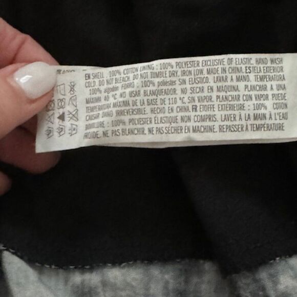 ENGLISH FACTORY Black White Tie Dye Smocked Ruffle Preppy Smocked Dress, size M - Picture 5 of 5